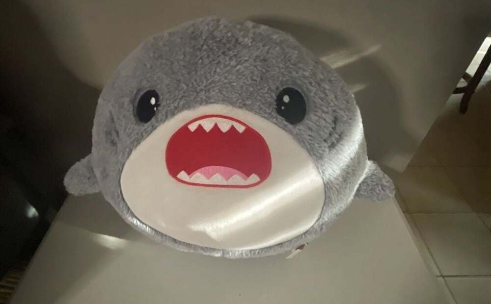 Fiesta Gumballs 11-Inch Shark Gray Plush Stuffed Animal Toy C20275